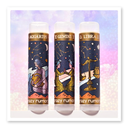 Zodiac lip balms