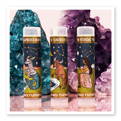 Zodiac lip balms