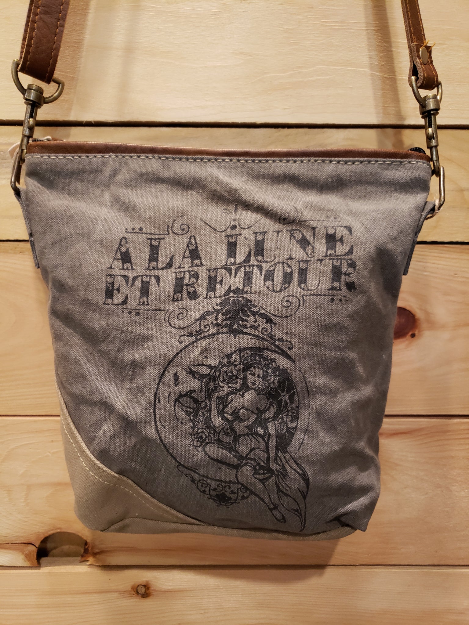 La Lune canvas handbag