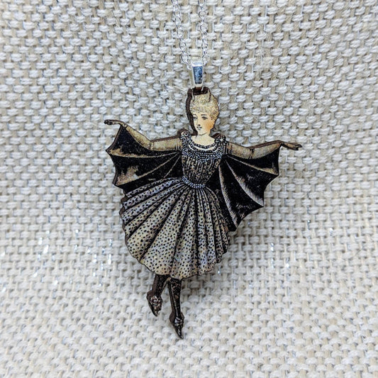 Bat girl necklace