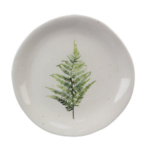 Fern speckled snack plate