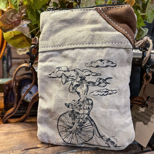 Bike Lady passport bag