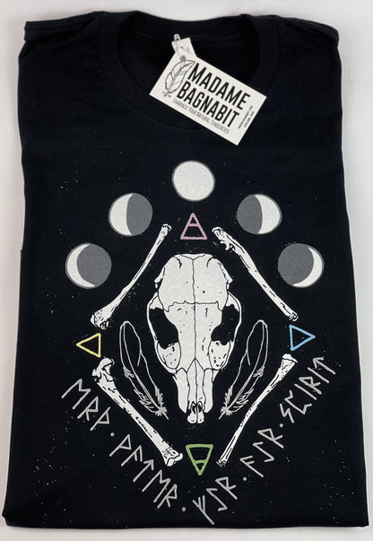 Elemental Skull Runes and Moons tshirt