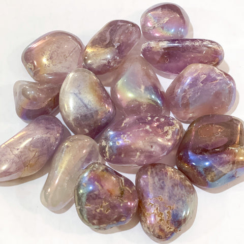 Pearlized Amethyst tumbled