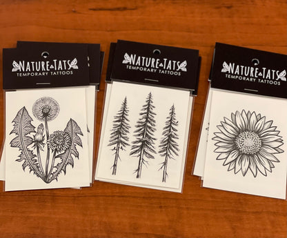 Nature Tats - temporary tattoos