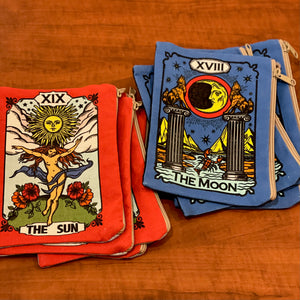 Sun/Moon Tarot zipper pouch