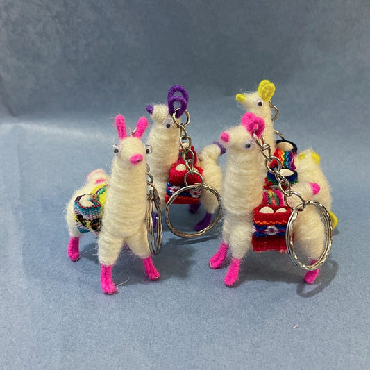 Llama keychain from Peru