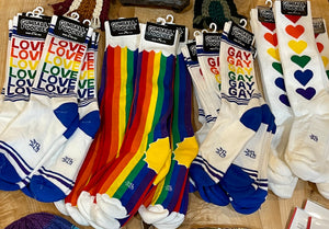 Rainbow Love socks!