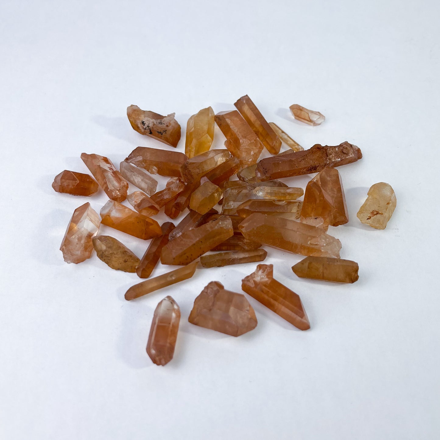 Tangerine Quartz points, mini