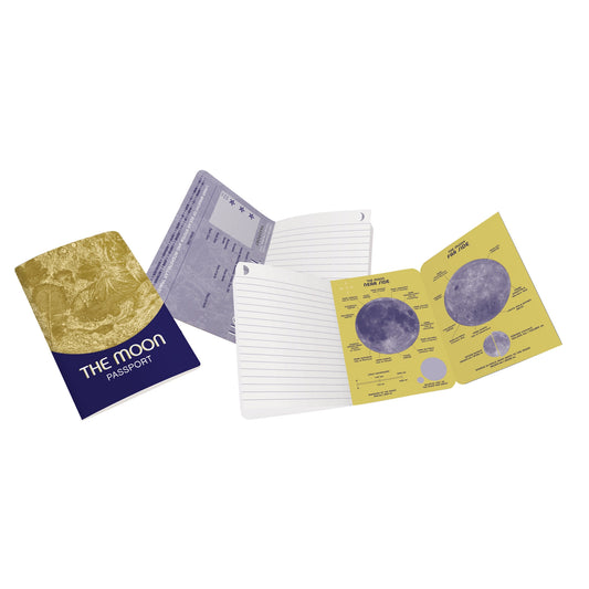Moon passport notebook