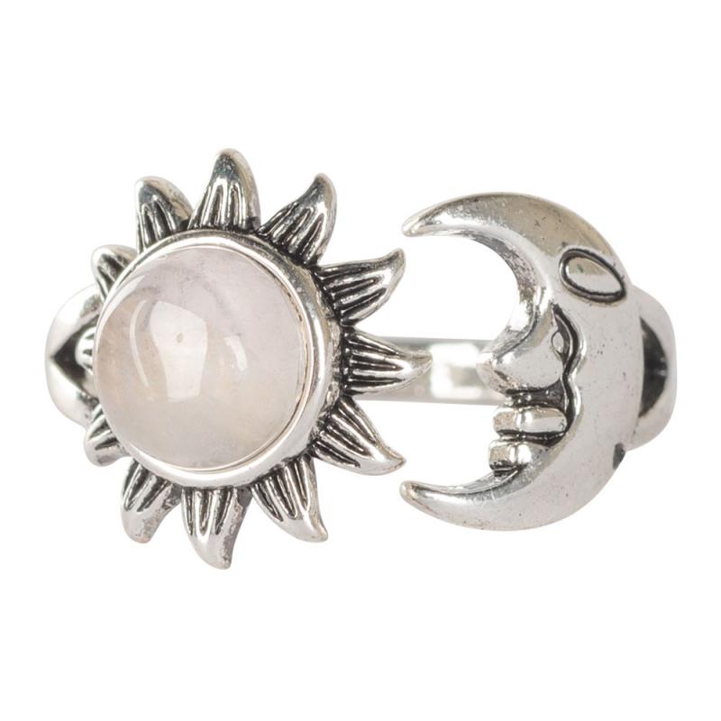 Rose Quartz Sun/Moon ring