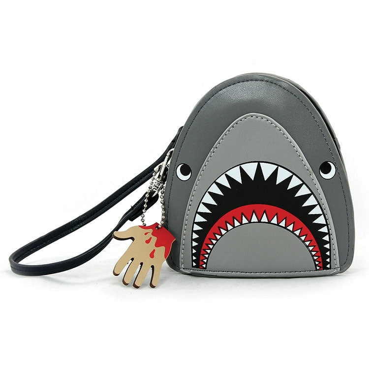 Shark attack wristlet