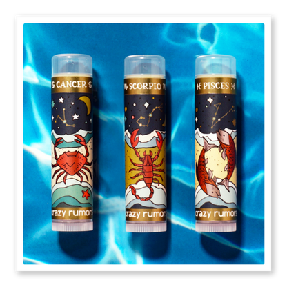 Zodiac lip balms