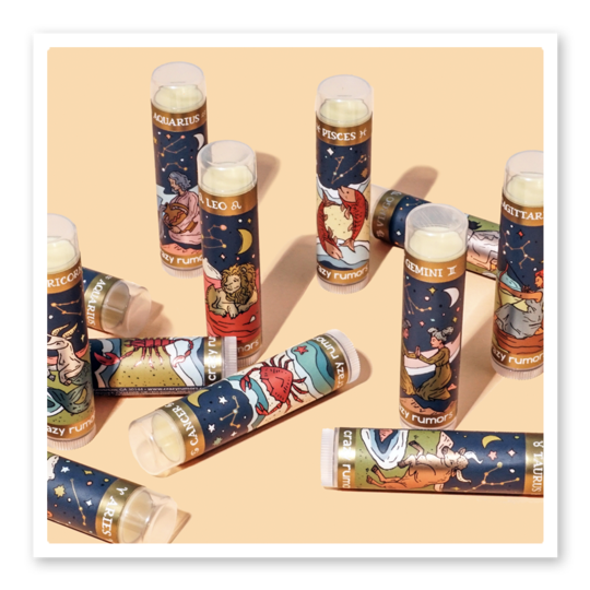 Zodiac lip balms